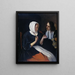 a couple drinking - Jan Steen — framed artwork on a wall