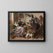 Like the Old Man Sings, the Young Man Pipes - Jan Steen — framed artwork on a wall