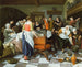 Celebration of Birth - Jan Steen — artwork view