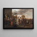 David returning victorious after defeating Goliath and the Philistines - Jan Steen — framed artwork on a wall