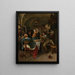 Family Scene - Jan Steen — framed artwork on a wall