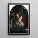 Girl eating oysters - Jan Steen — framed artwork on a wall
