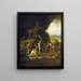 Moses Striking the Rock - Jan Steen — framed artwork on a wall