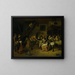 Marriage of Peasants - Jan Steen — framed artwork on a wall