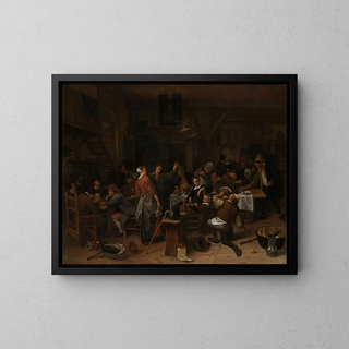 Day of the Princes - Jan Steen — framed artwork on a wall