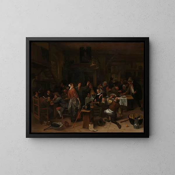 Day of the Princes - Jan Steen — framed artwork on a wall