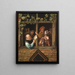 Rhetoricians at the Window - Jan Steen — framed artwork on a wall