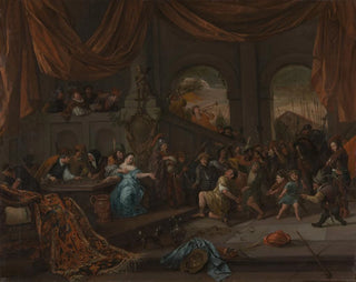 Samson Offended by the Philistines - Jan Steen — artwork view