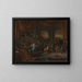 Samson Offended by the Philistines - Jan Steen — framed artwork on a wall