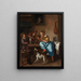 The Dance Lesson - Jan Steen — framed artwork on a wall