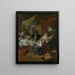 The Dissolving House - Jan Steen — framed artwork on a wall