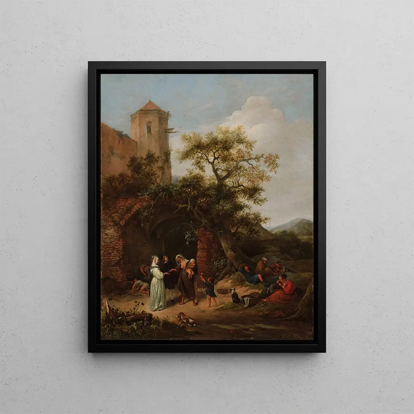 La diseuse de bonne aventure - Jan Steen — framed artwork on a wall
