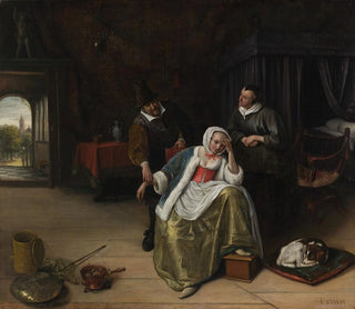 La jeune fille amoureuse - Jan Steen — artwork view