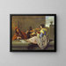 The lute player - Jan Steen — framed artwork on a wall