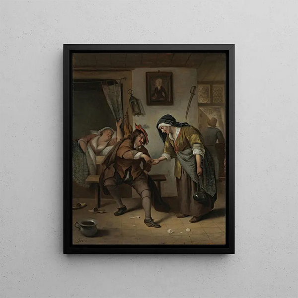 L'Entreprise - Jan Steen — framed artwork on a wall