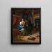 The Sick Girl - Jan Steen — framed artwork on a wall