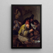 L'alchimiste du village - Jan Steen — framed artwork on a wall