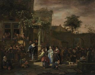 The Village Wedding - Jan Steen — artwork view