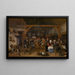 The Wedding Feast - Jan Steen — framed artwork on a wall