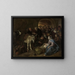L'adoration des bergers - Jan Steen — framed artwork on a wall