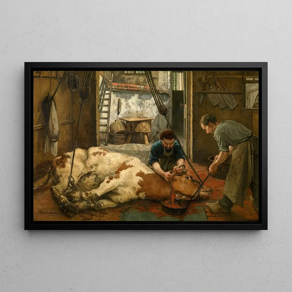 Abattoir - Jan Stobbaerts — framed artwork on a wall