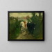 Route enfoncée - Jan Stobbaerts — framed artwork on a wall
