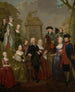 Portrait painting of Theodorus Bisdom van Vliet and his family - Jan Stolker — artwork view
