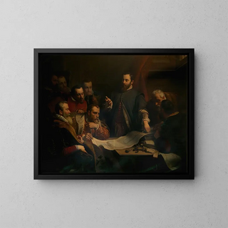 Episode in Gilbert van Schoonbeke's life - Jan Swerts — framed artwork on a wall