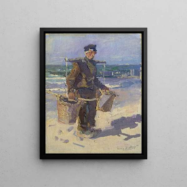 The Shell Fisher - Jan Toorop — framed artwork on a wall