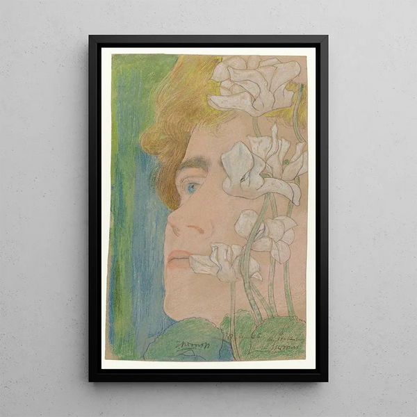 Marguerite Painting - Jan Toorop — framed artwork on a wall