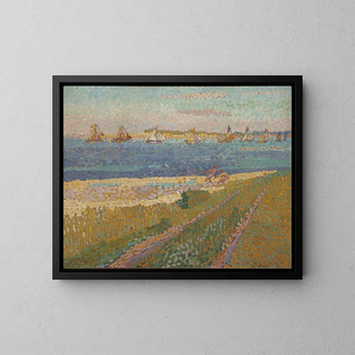 La Schelde near Veere - Jan Toorop — framed artwork on a wall