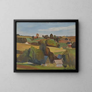 Bohemian Landscape - Jan Trampota — framed artwork on a wall
