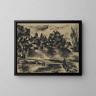 Olsany - Jan Trampota — framed artwork on a wall
