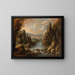 Landscape Painting with Shepherds - Jan van Bunnik — framed artwork on a wall