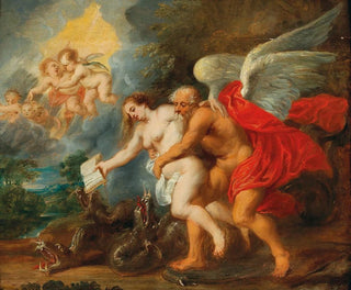 an allegory of Time and Truth triumphing over Envy and Falsehood - Jan van den Hoecke — artwork view