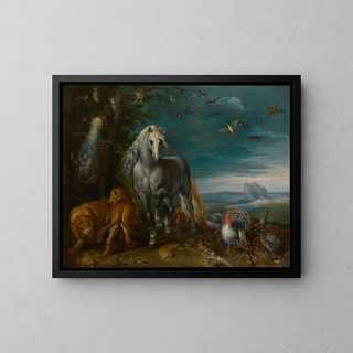 L'Arche de Noé - Jan van Kessel l'Ancien — framed artwork on a wall