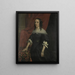 Portrait painting of a woman, perhaps Anna of Burgundy, founder of Windenburg Castle on Dryschor Schouwen and wife of Adolf of Cleves - Jan van Rossum — framed artwork on a wall