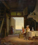 Children blowing bubbles in the corridor - Jan Verhas — artwork view