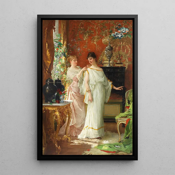 Preparations Painting - Jan Verhas — framed artwork on a wall