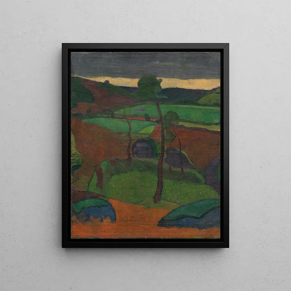 Landscape Painting Breton - Jan Verkade — framed artwork on a wall