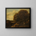 Landscape with Shepherds - Jan Vermeer van Haarlem the Elder — framed artwork on a wall