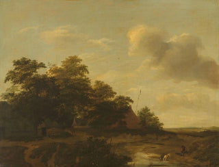 Landscape Painting with a Farm - Jan Vermeer van Haarlem the Elder — artwork view