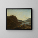 Landscape by the Water's Edge - Jan Vermeer van Haarlem the Elder — framed artwork on a wall