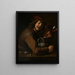 Boy drinking wine - Jan Vermeer van Utrecht — framed artwork on a wall