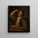 Boy eating pods - Jan Vermeer van Utrecht — framed artwork on a wall