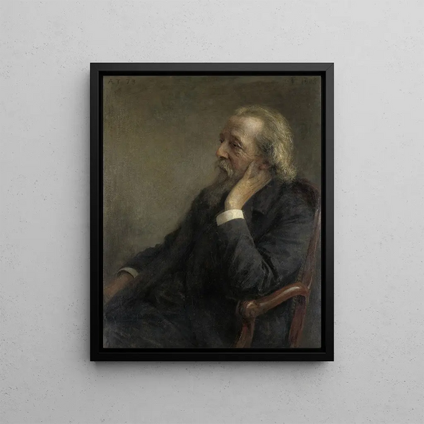 Portrait of Reverend Petrus Hermannus Hugenholtz 1834-1911 founder of the Free Church - Jan Veth — framed artwork on a wall