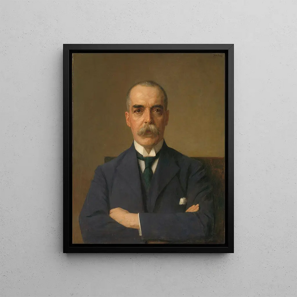 Portrait Painting of Isaac de Bruijn 1872-1953 - Jan Veth — framed artwork on a wall