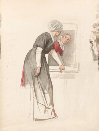 Jan Veth - Staande vrouw voor een spiegel.webp