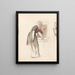 Woman standing in front of a mirror - Jan Veth — framed artwork on a wall