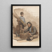 Vannier sitting with a little boy standing - Jan Veth — framed artwork on a wall